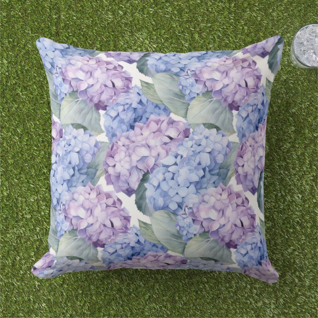 Hydrangea Blumenkissen Kissen (Gras)
