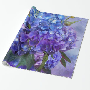Hydrangea-Blumenstrauß-Kunst-Geschenk-Verpackung Geschenkpapier