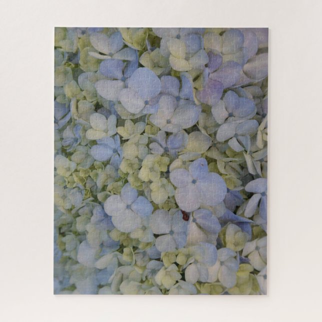Hydrangea-Blüten - Puzzle (Vertikal)
