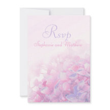 Hydrangea Blütenhochzeit RSVP lila