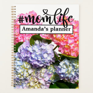 Hydrangea Bouquet, rosa, lila-blaugelbe Blumen Planer