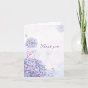 Hydrangea Bouquet Wedding Dankeschön Karte