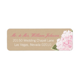 Hydrangea Bouquet Wedding Label
