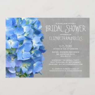 Hydrangea-Brautparty-Einladungen Einladung