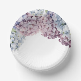 Hydrangea Brautparty Paper Bowls Pappteller