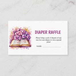 Hydrangea Buch Thema Diaper Begleitkarte