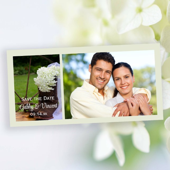 Hydrangea Cowboy Boots Western Save the Date (Von Creator hochgeladen)