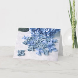 Hydrangea Crochet Card Karte