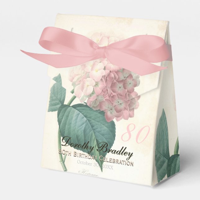 Hydrangea Custom Dankeschön Box Geschenkschachtel (Vorderseite)