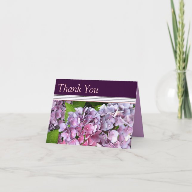 Hydrangea-Dankeskarten Dankeskarte (Vorderseite)