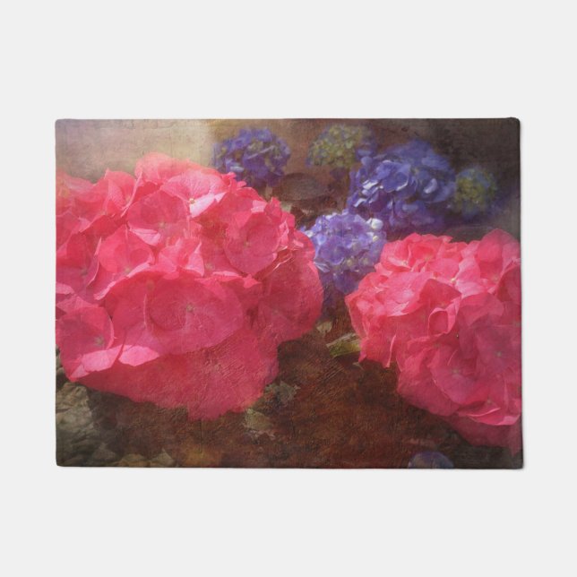 Hydrangea DoorMat Fußmatte (Vorderseite)