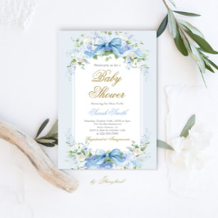 Hydrangea-Einladung für Babydusche Einladung