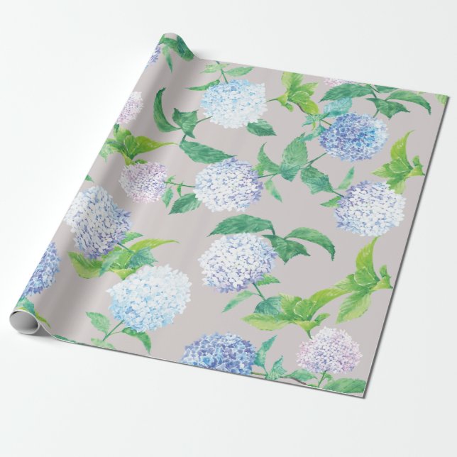 Hydrangea Elegantes Osterdesign Geschenkpapier (Ungerollt)