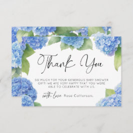 Hydrangea Es ist eine Baby-Dusche. Danke