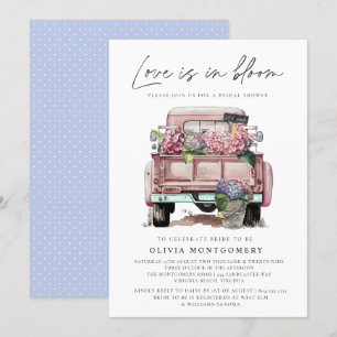 Hydrangea Floral Brautparty Einladung