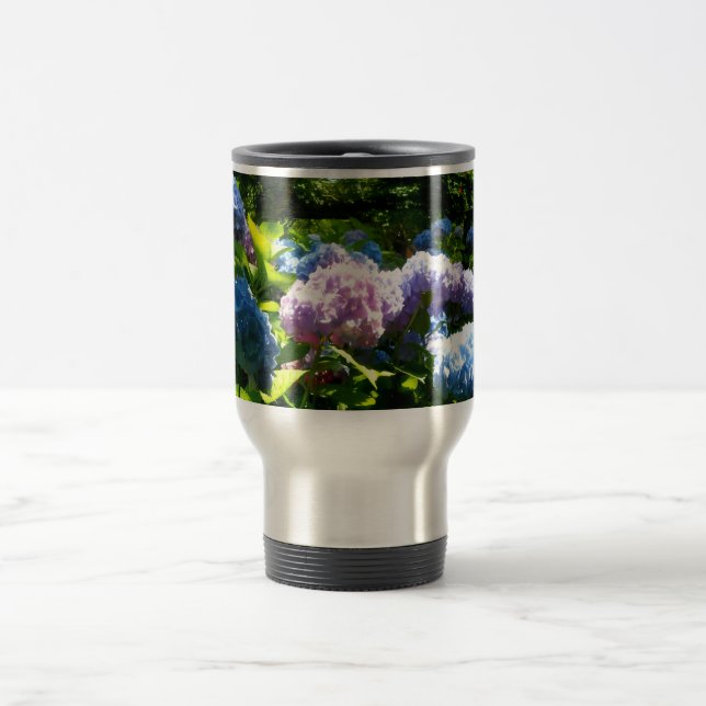 Hydrangea Flower Travel Mug Reisebecher (Mittel)