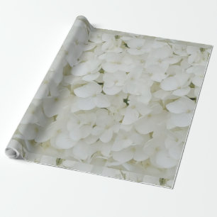 Hydrangea Flowers Floral White Elegant Blossom Geschenkpapier