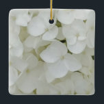 Hydrangea Flowers Floral White Elegant Blossom Keramikornament<br><div class="desc">Hydrangea Flowers Floral White Elegant Blossom Photography</div>