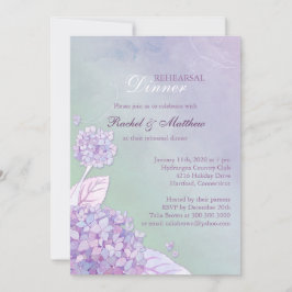 Hydrangea Garden Hochzeit Probe Dinner Einladung