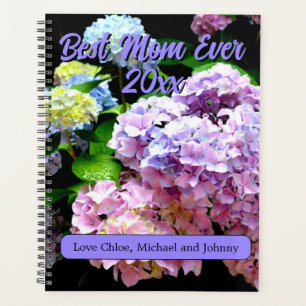 Hydrangea Garten Rosa blaue lila Blumengeschenk Planer