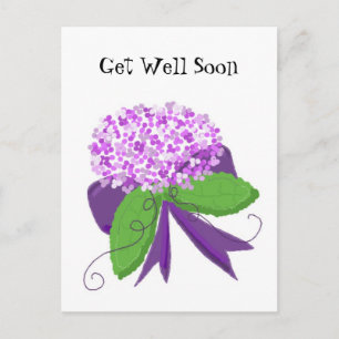 Hydrangea Gute Besserung Postkarte