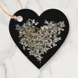 Hydrangea Heart Botanische Geschenkanhänger