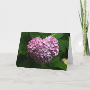 Hydrangea Heart Karte