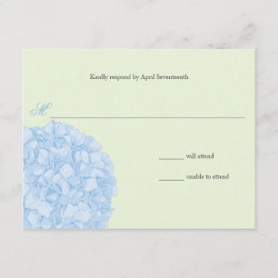 Hydrangea Hochzeitreaktion RSVP Karte