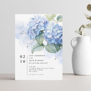 Hydrangea Hochzeitseinladung für Wasserfarben Einladung