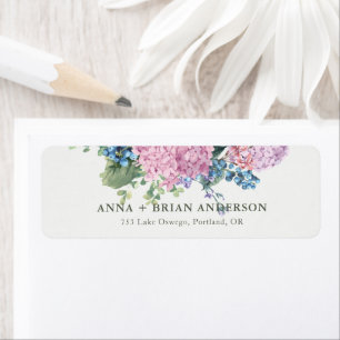 Hydrangea-Hochzeitsstiftung mit Handbemalung