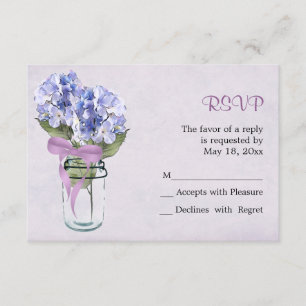 Hydrangea in einem Maurer-Glas - UAWG Karte