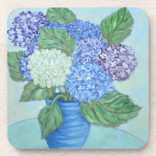 Hydrangea in Vase-Untersetzer Untersetzer