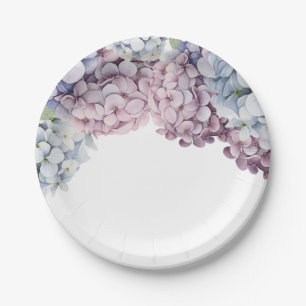 Hydrangea-Junggesellinnenabschied-Papierteller Pappteller