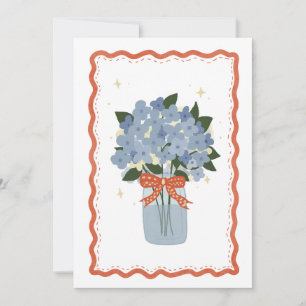 Hydrangea-Karte Feiertagskarte