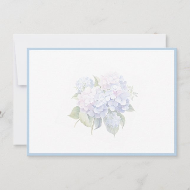 Hydrangea-Karte Mitteilungskarte (Vorderseite)