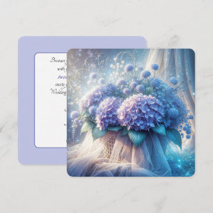 Hydrangea-Körbchen für die Wetterneuerung Einladung