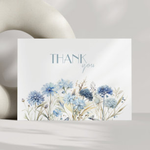 Hydrangea Kornblumen Brautparty Dankeschön Dankeskarte