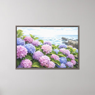 Hydrangea-Küste Leinwanddruck