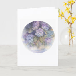 Hydrangea-Leerkarte | Elegante Blumen-Notiz Karte
