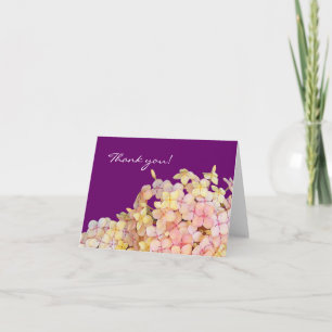 Hydrangea Lila Dankeschön Card Dankeskarte