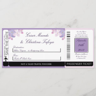 Hydrangea-lila Einladung