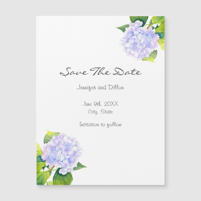 Hydrangea Magnetkarte (Vorderseite)