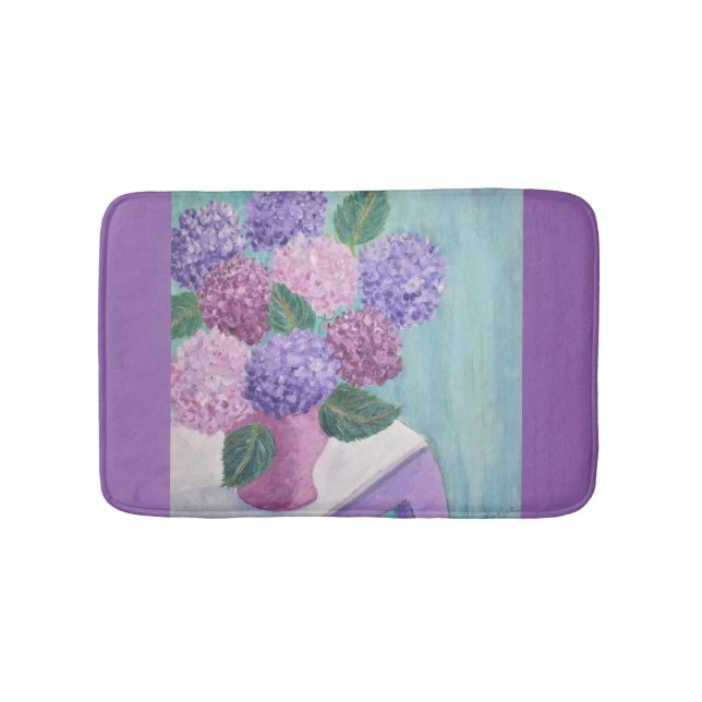 Hydrangea-Malerei Badematte (Vorderseite)