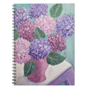 Hydrangea-Malerei Notizblock