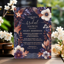 Hydrangea Metallic Pure Navy Blue Brautparty