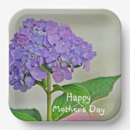 Hydrangea Muttertag Pappteller