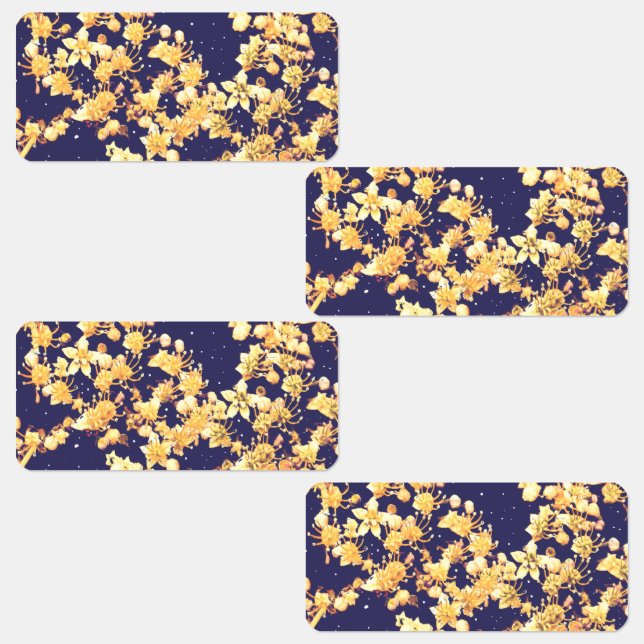 Hydrangea Night and Gold Etiketten (Gruppe)