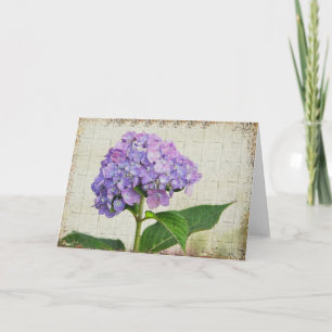 Hydrangea Notecard Karte