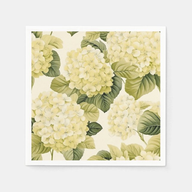 Hydrangea Paper Napkins Serviette (Vorderseite)