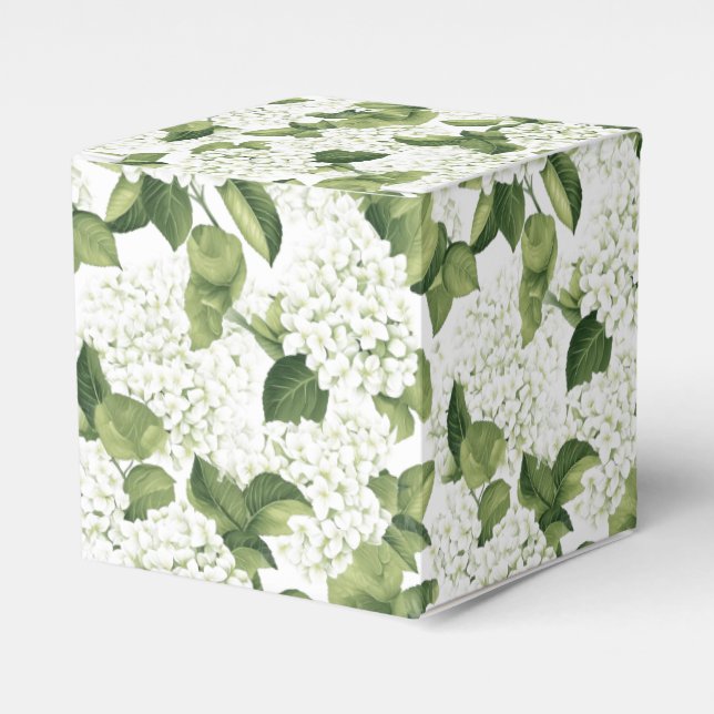Hydrangea Print Party Leckerei Box Geschenkschachtel (Vorderseite)